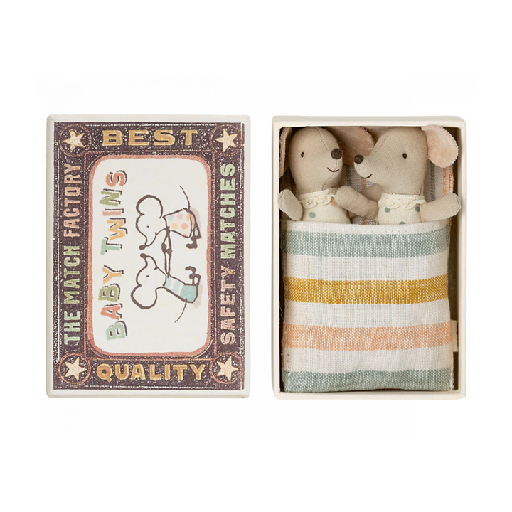 Maileg - Baby Twins in Matchbox