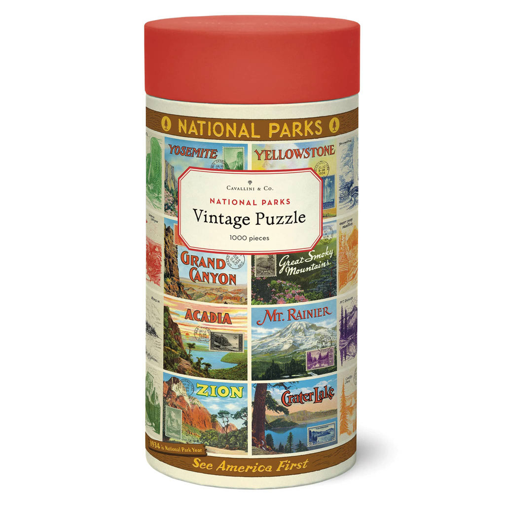 Olympic National Park Vintage Poster Jigsaw Puzzle – 1000 Piece Premium Puzzle For Adults, Magical Moment Scene