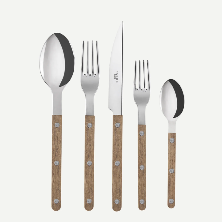 Bistrot Teak Shiny Cutlery Five Piece Set