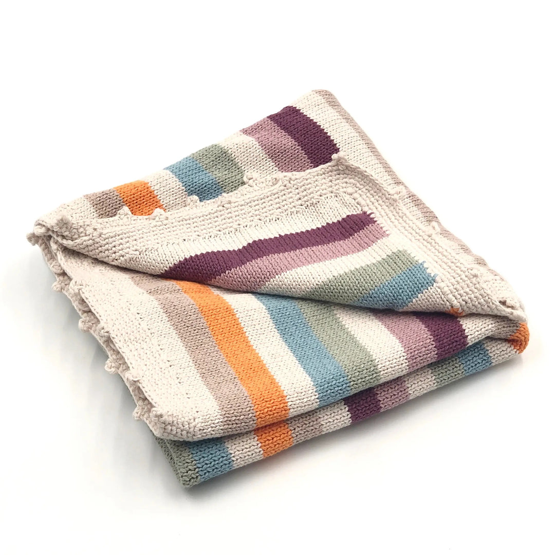Stripey Baby Blanket Multi