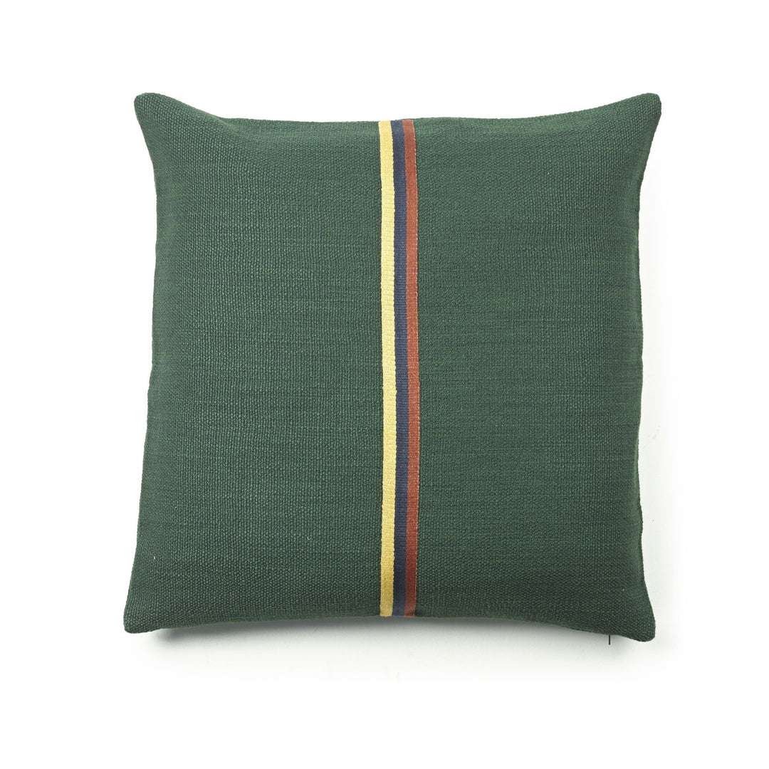 Libeco Jasper Pillow Hunter Green 25" X 25" With Insert