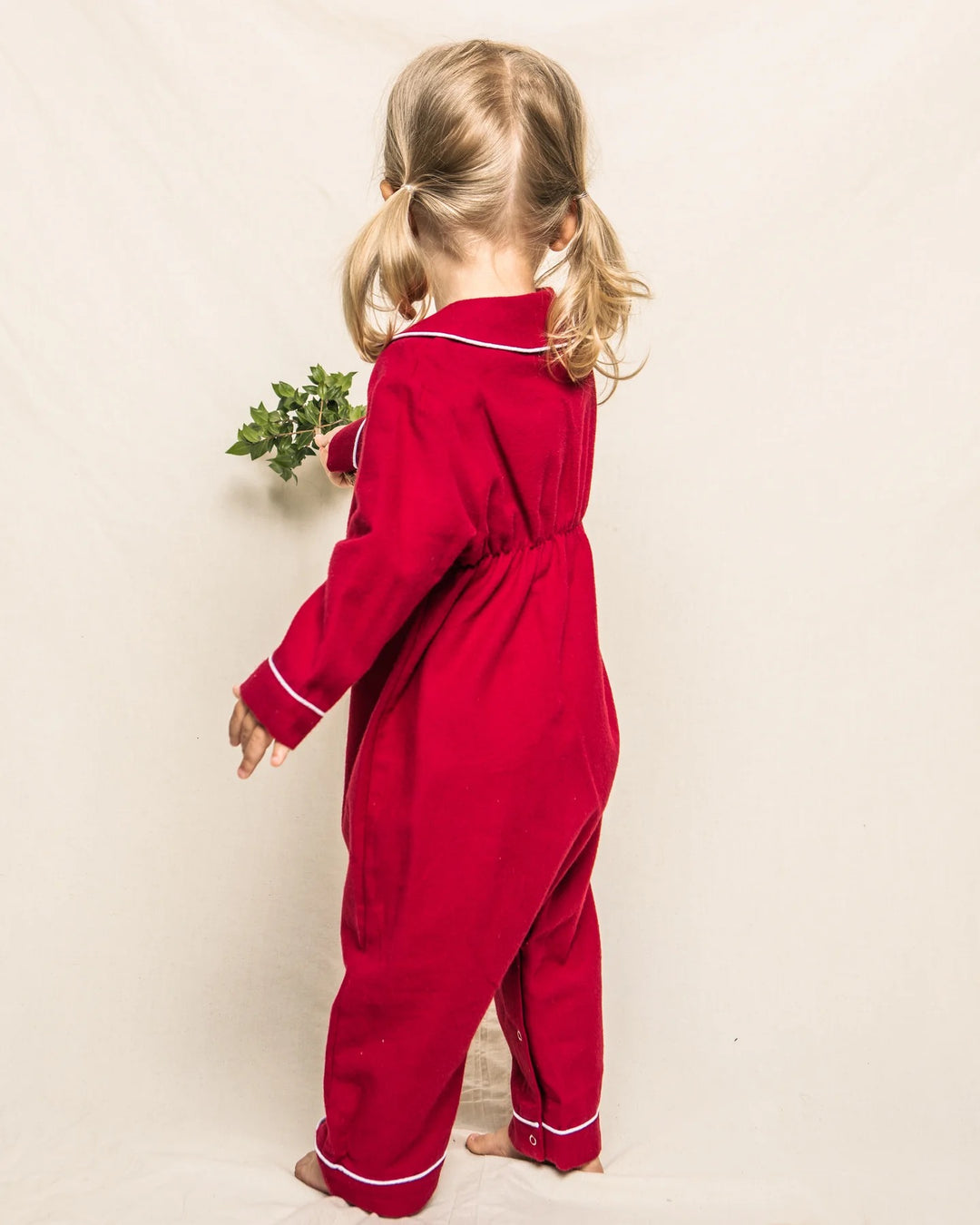 Flannel Romper Cambridge Red