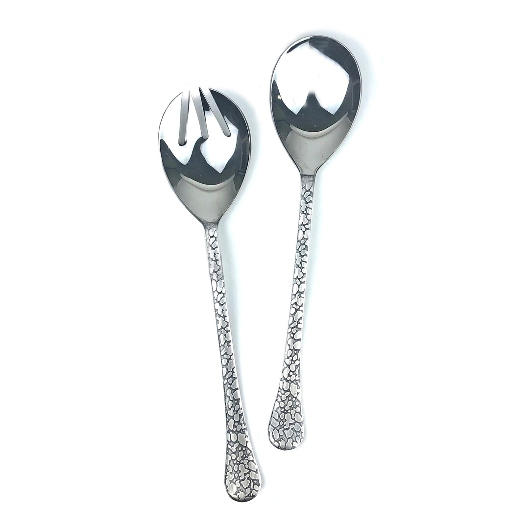 Panthera Platinum Salad Servers Set by Michael Wainwright