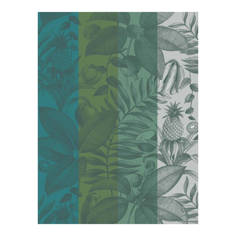 Fruit Exotiques Tea Towel Green