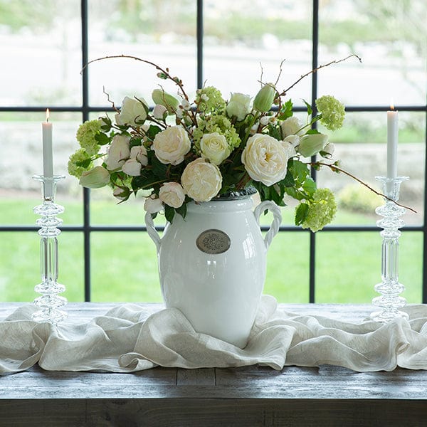 Tuscan Vase With Rope Handles