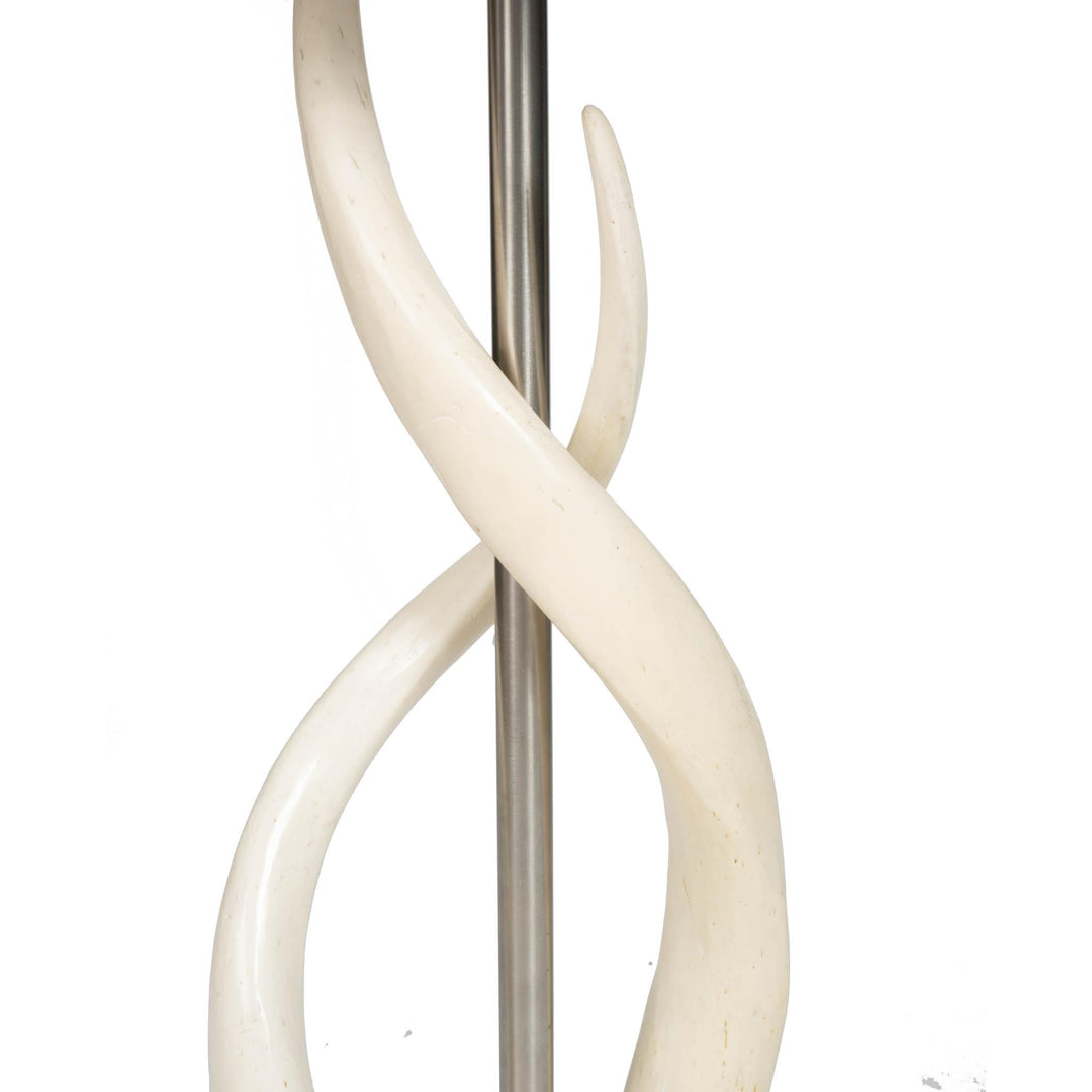 Upright Double Kudu Inner Horn Lamp