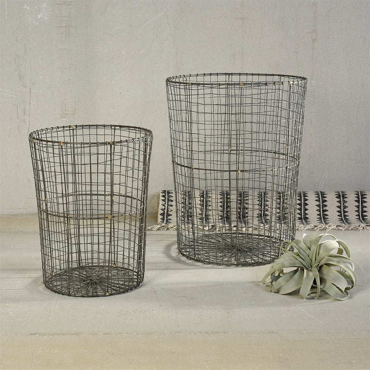 Soren Tapered Wire Baskets Set Of Two