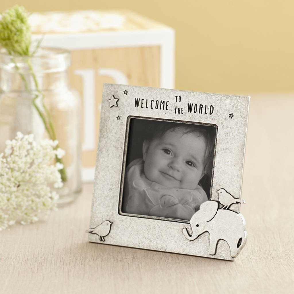 Pewter Picture Frame - Elephant