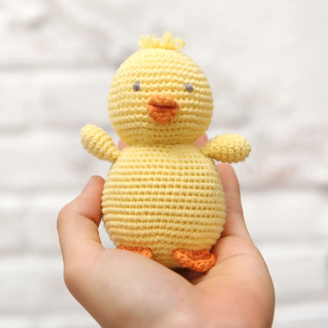 Crochet Chick Rattle Toy