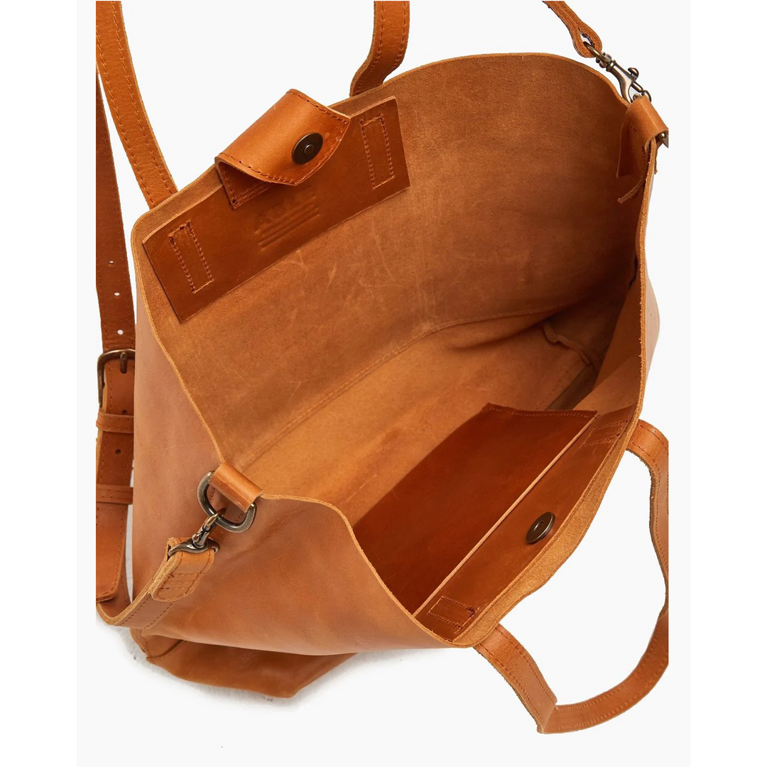 Abera Crossbody Tote Cognac