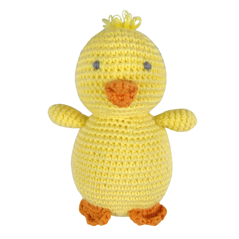 Crochet Chick Rattle Toy