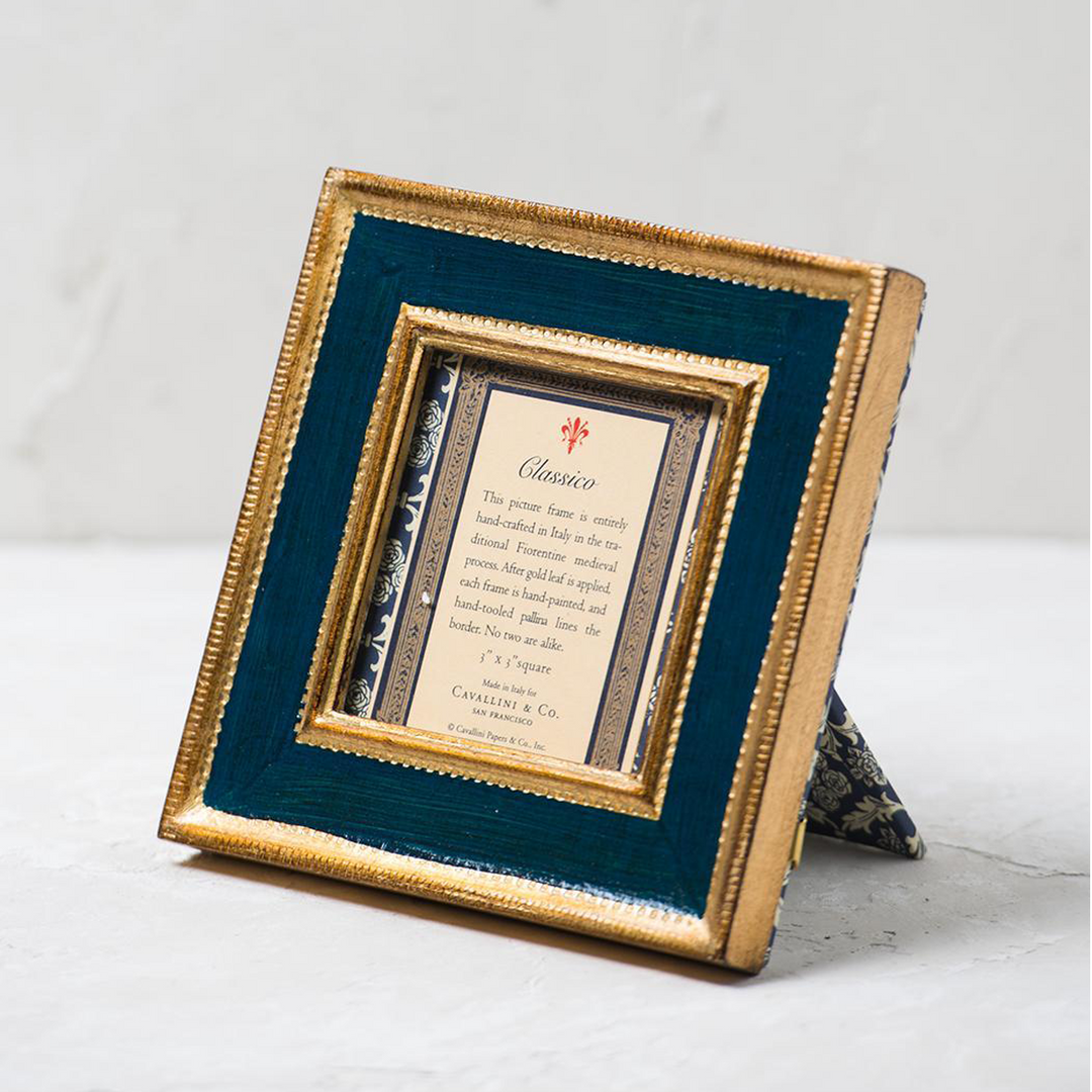 Classico Blue Frame 3" x 3" Square