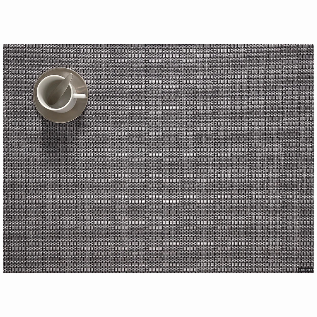 Thatch Rectangular Placemat Pewter