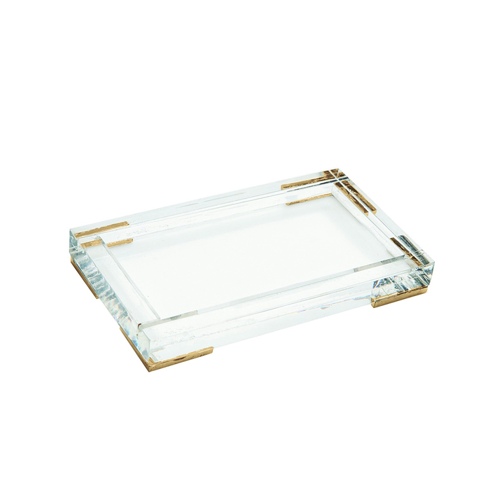 Rectangular Clear Lucite Tray