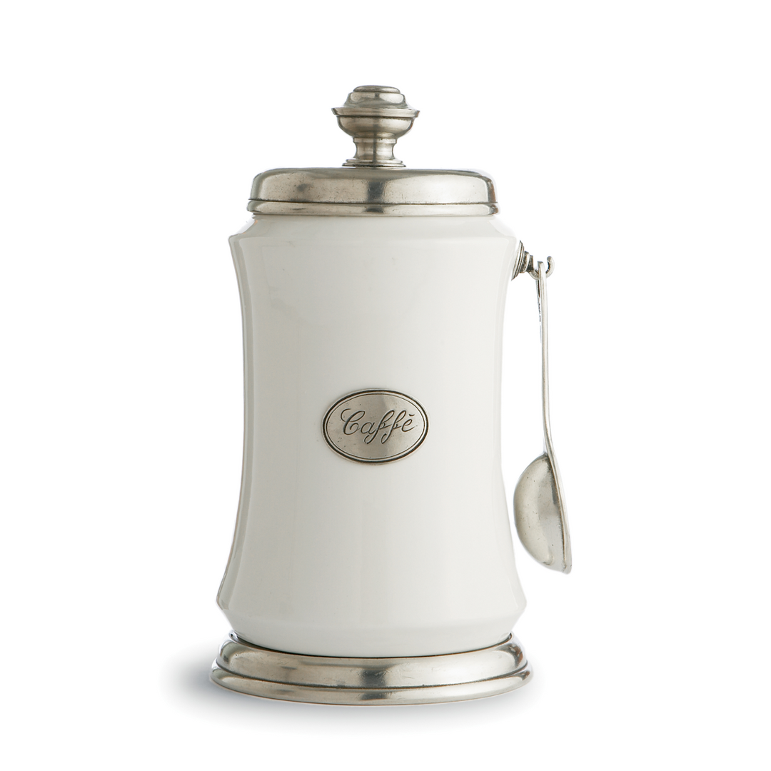 Tuscan Coffee Canister With Spoon