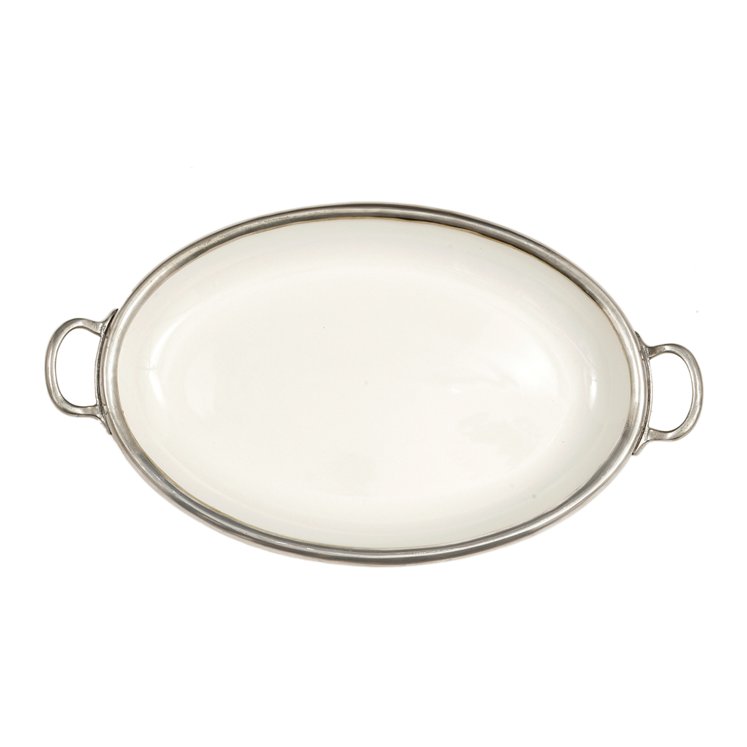 Tuscan Oval Tray With Handles
