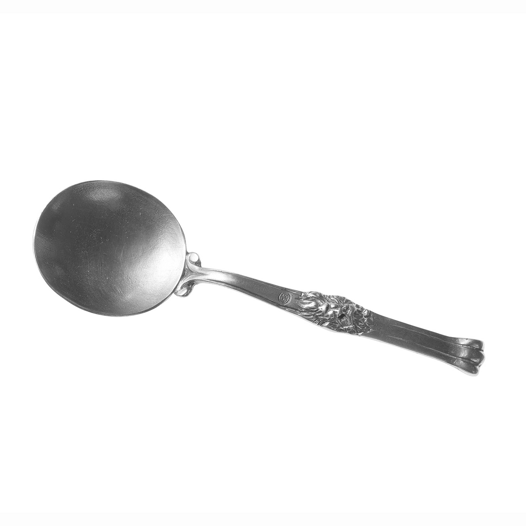 Vintage Pewter Lion Spoon