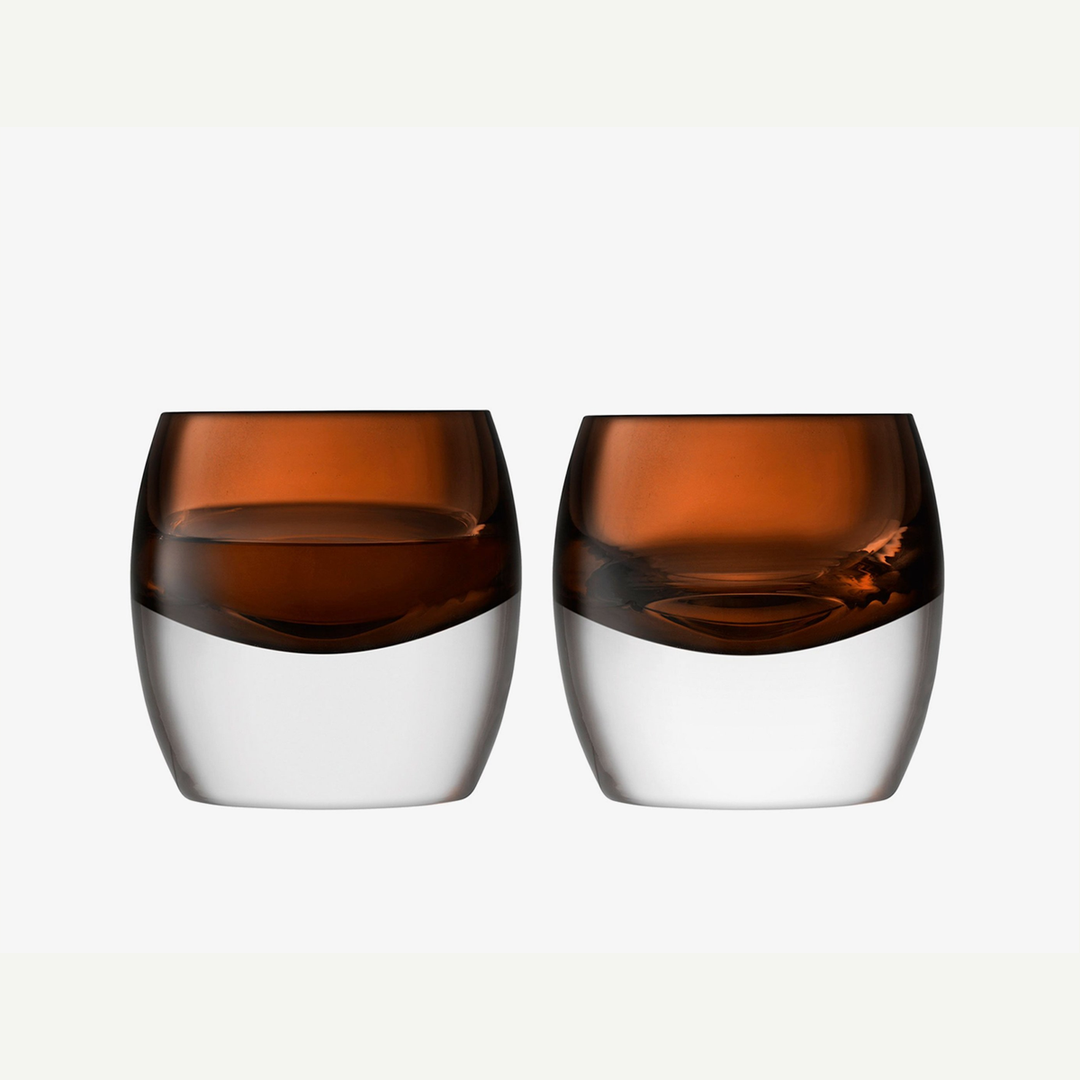 Whisky Club Tumbler Peat Brown Set Of Two
