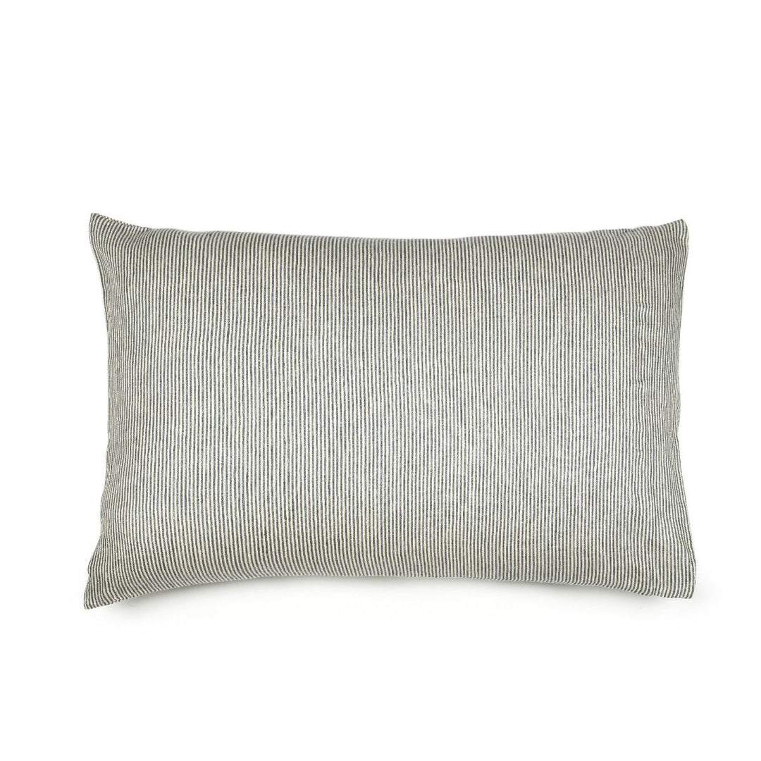 Libeco Workshop Navy Stripe Pillowcases & Shams