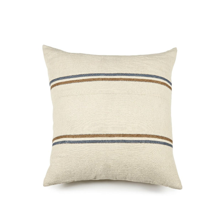 Libeco Belgian Pillow Auburn Stripe 25" x 25"