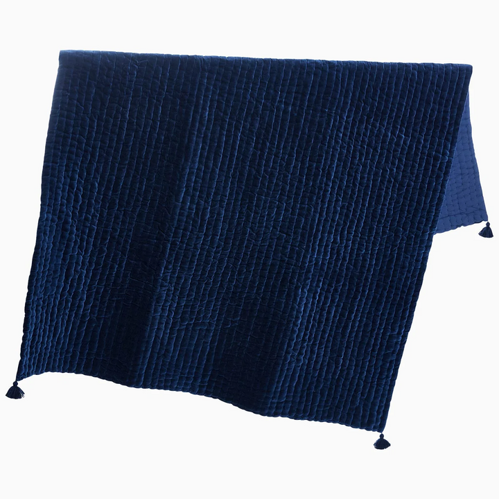 Velvet Indigo Throw