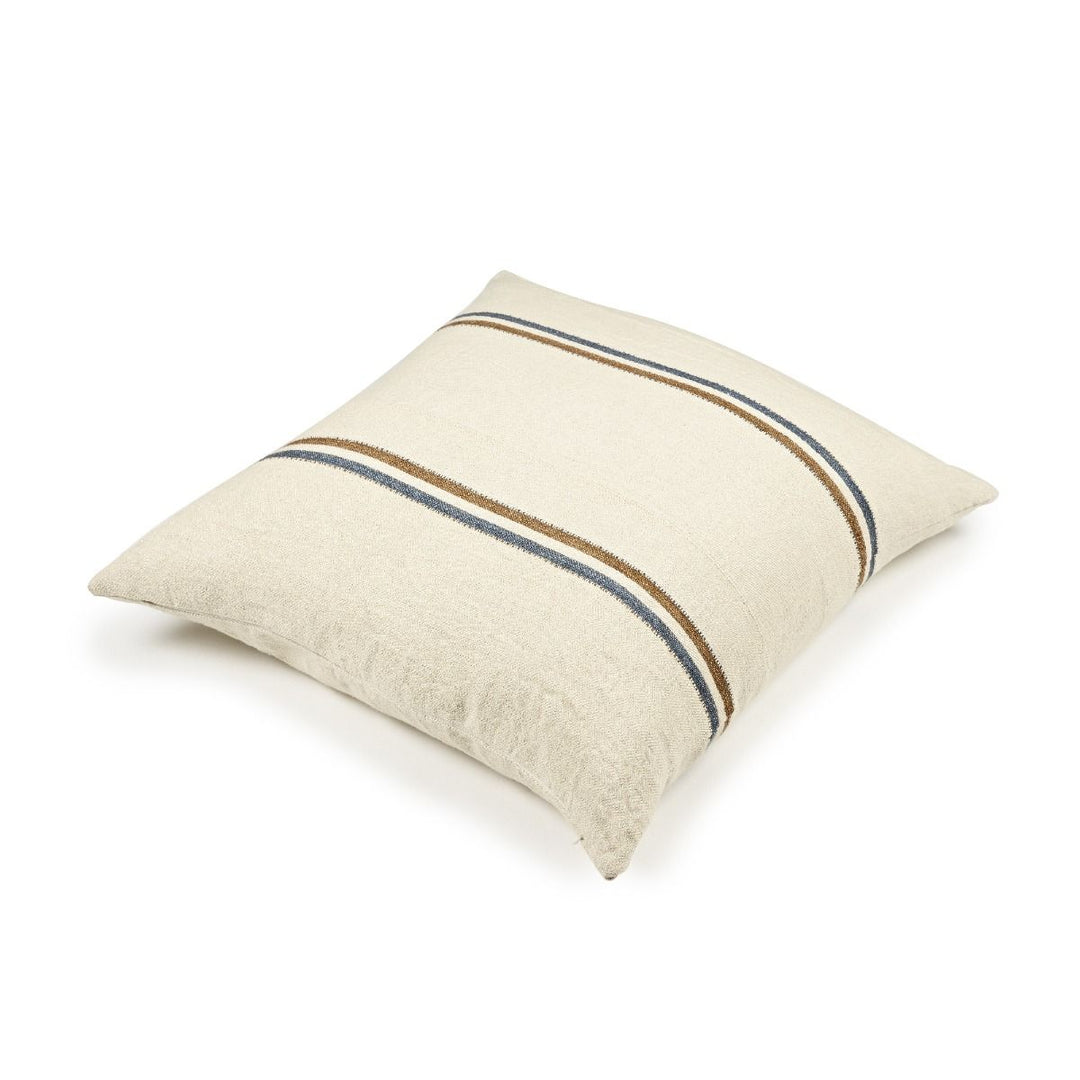 Libeco Belgian Pillow Auburn Stripe 25" x 25"