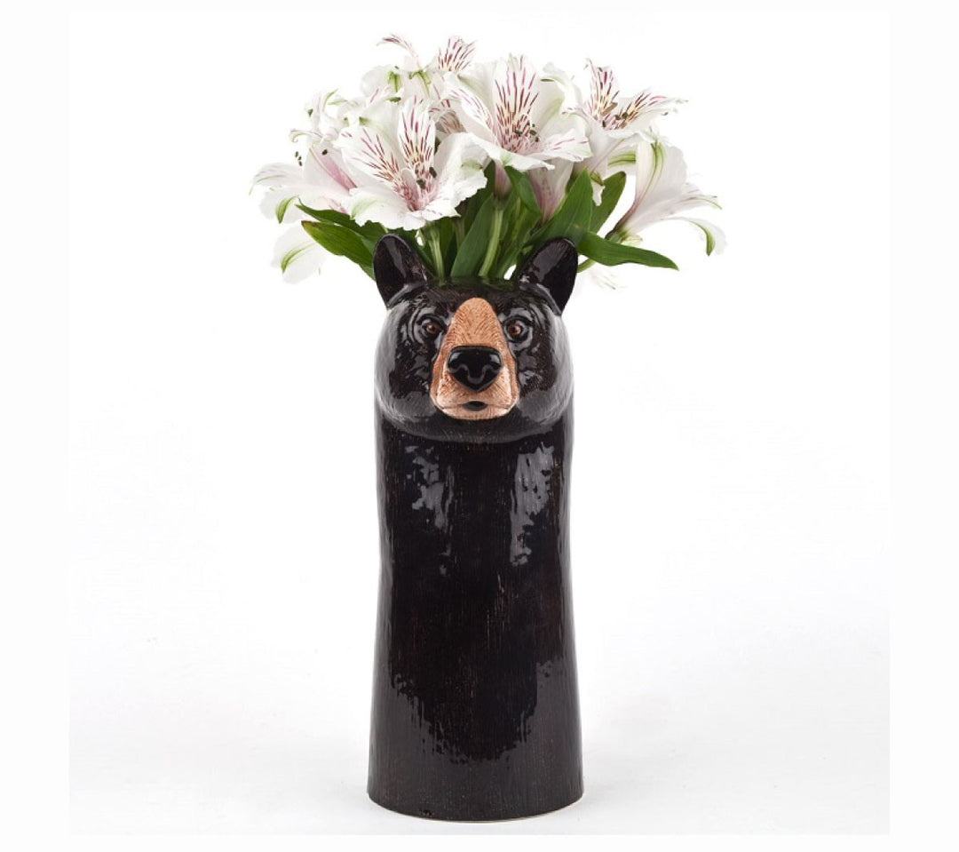 Black Bear Flower Vase Large