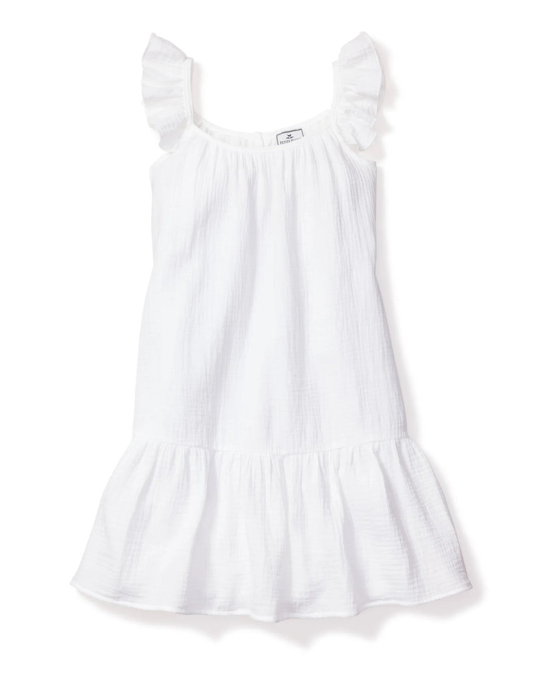 Girl's White Gauze Celeste Sun Dress